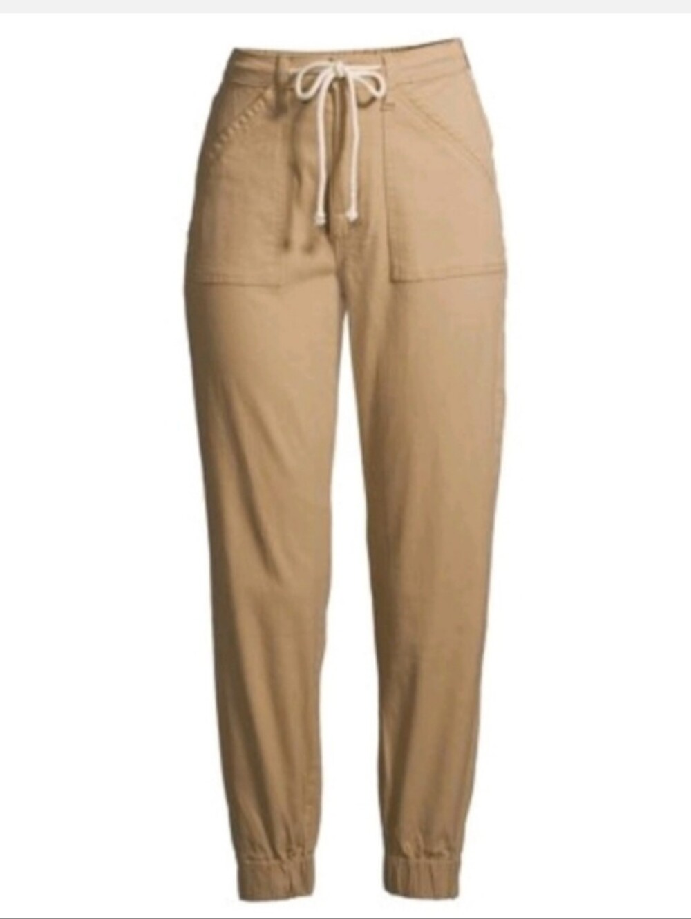 No Boundaries NOBO Tan Cargo Utility High Rise Cropped Jogger Pants Sz. XXXL